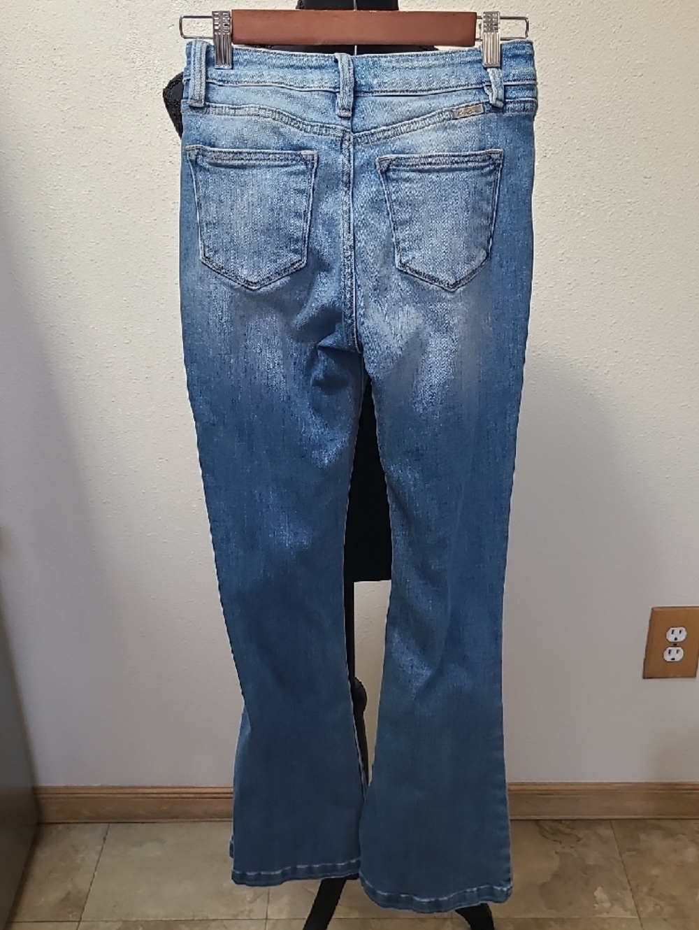KanCan Light Blue Distressed Flare Jeans - Picture 7 of 9
